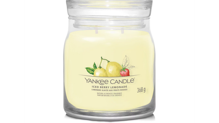 Ароматична свічка Iced Berry Lemonade Medium Yankee Candle