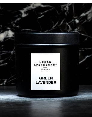 Ароматична travel свічка з ароматами лаванди, м'яти і зелені Urban apothecary Green lavender 175 г