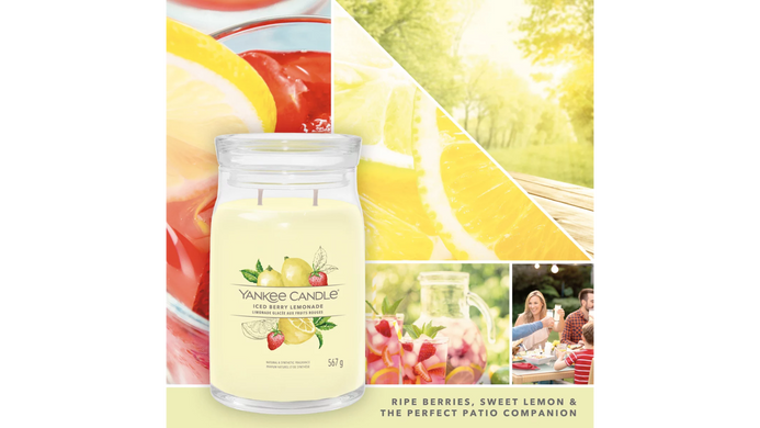 Ароматична свічка Iced Berry Lemonade Large Yankee Candle