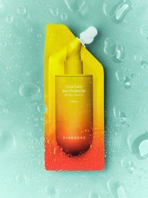 Сонцезахисний крем SPF50+ для обличчя з Сica комплексом HIDEHERE, корейська косметика, тревел формат