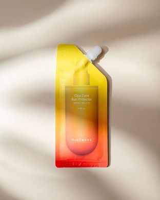 Сонцезахисний крем SPF50+ для обличчя з Сica комплексом HIDEHERE, корейська косметика, тревел формат