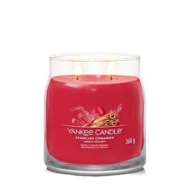 Ароматична свічка Sparkling Cinnamon Medium Yankee Candle