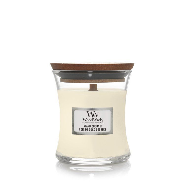 Ароматична свічка з ароматом кокоса та ананаса Woodwick Mini Island Coconut 85 г