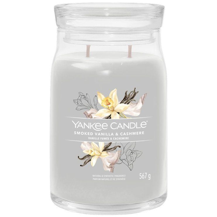 Ароматична свічка Smoked Vanilla & Cashmere Large Yankee Candle