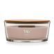 Ароматична свічка з какао та копченим кашеміром Woodwick Ellipse Patchouli Cr&egrave;me 453 г