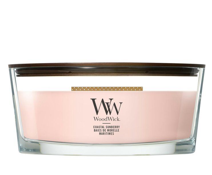 Ароматична свічка з дуже ніжними нотами Woodwick Ellipse Coastal Sunberry 453 г