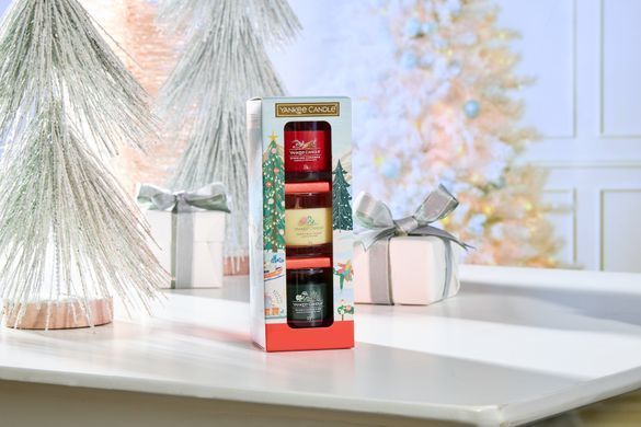 Подарунковий набір з 3 свічок Christmas Yankee Candle