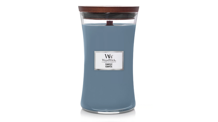 Ароматична свічка з морською сіллю та перлинами Woodwick Large Tempest 609 г