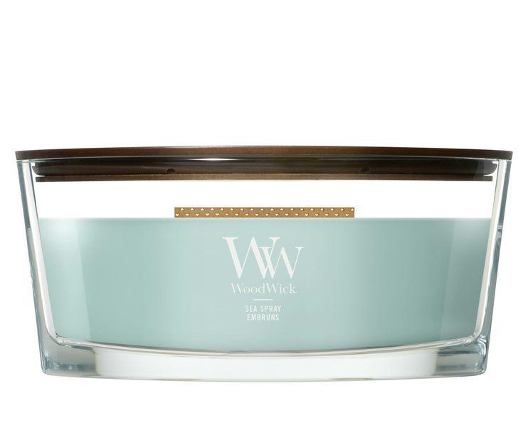 Ароматична свічка з нотами морського бризу Woodwick Ellipse Sea Spray 453 г
