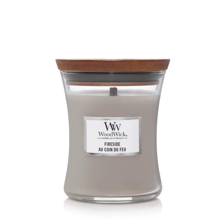 Ароматична свічка з ароматом копченого дерева та яблучної шкірки Woodwick Mini Fireside 85 г