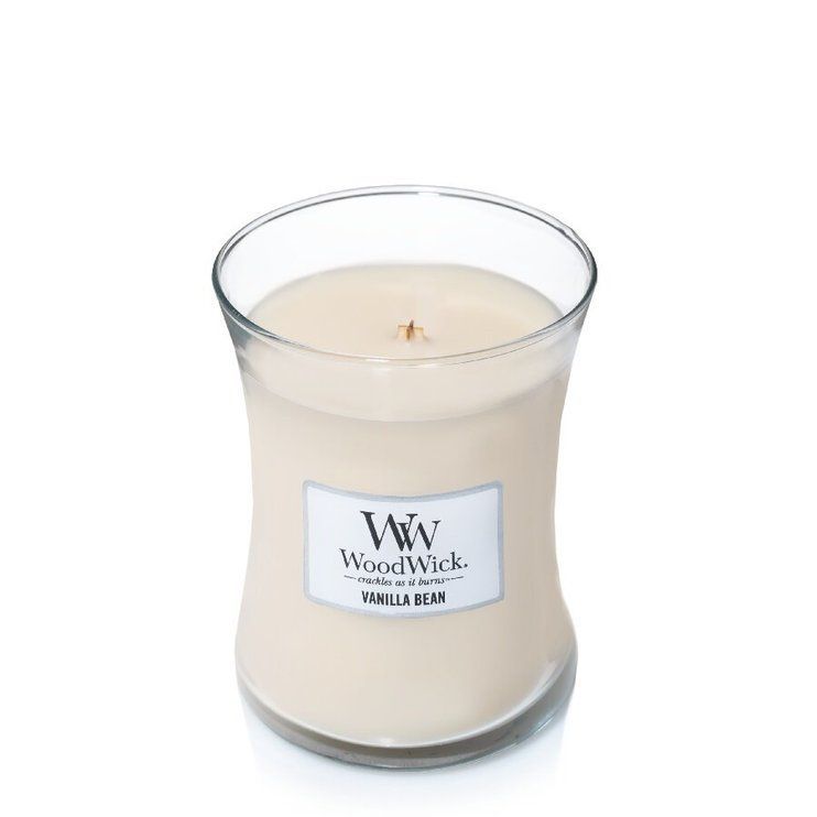 Ароматична свічка з ароматом чистої ванілі Woodwick Medium Vanilla Bean 275 г